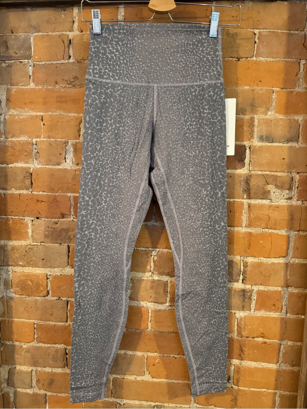 lululemon athletica Gray High-Rise Printed Leggings